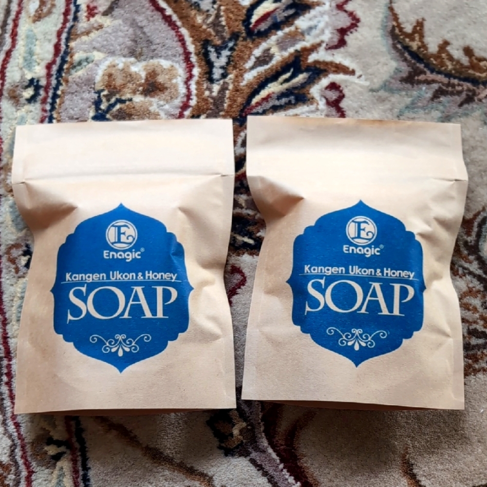 Kangen Ukon & Honey Soap - 2 Bars Cream